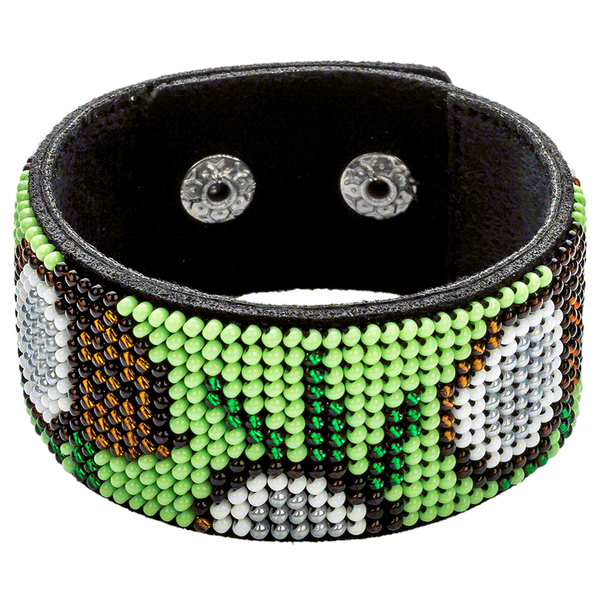 Bead embroidery kit on artificial leather FLBB-048