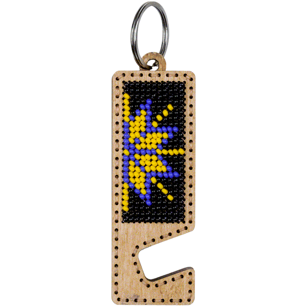 Bead embroidery kit on wood FLK-481 DIY Phone holder kit