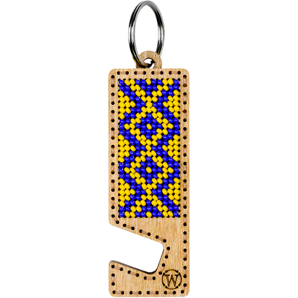 Bead embroidery kit on wood FLK-482 DIY Phone holder kit
