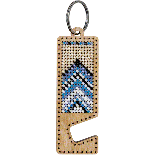 Bead embroidery kit on wood FLK-485 DIY Phone holder kit