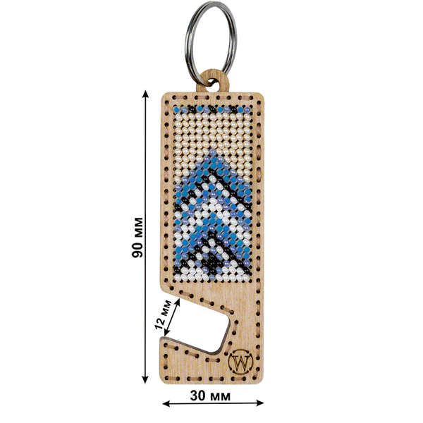 Bead embroidery kit on wood FLK-485 DIY Phone holder kit