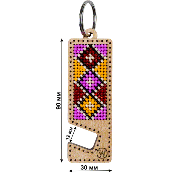 Bead embroidery kit on wood FLK-492 DIY Phone holder kit