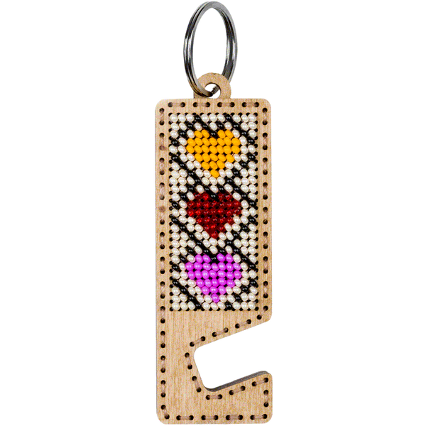 Bead embroidery kit on wood FLK-492 DIY Phone holder kit