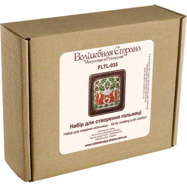 Craft kit for creating a pin cushion