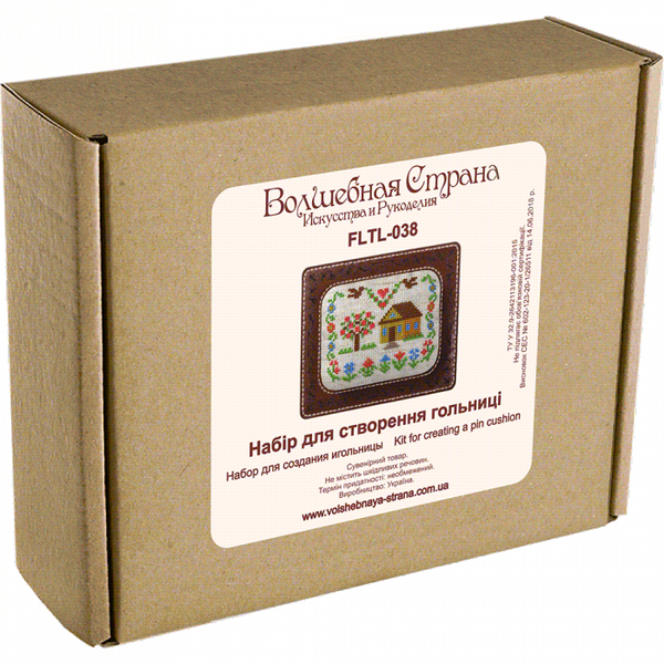 Craft kit for creating a pin cushion