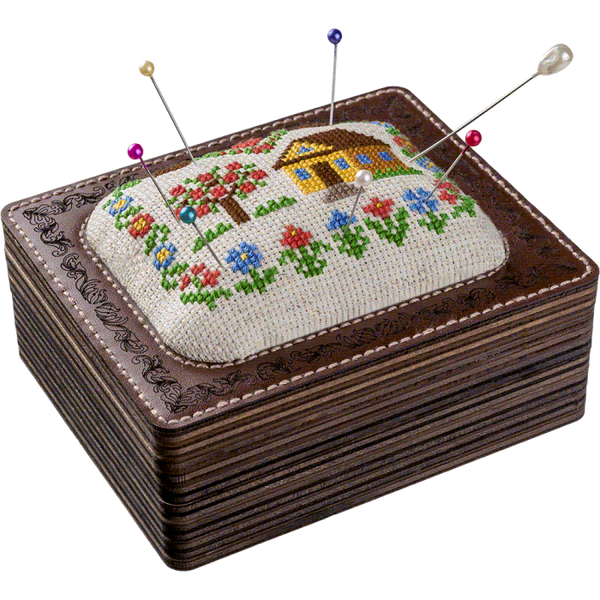 Craft kit for creating a pin cushion