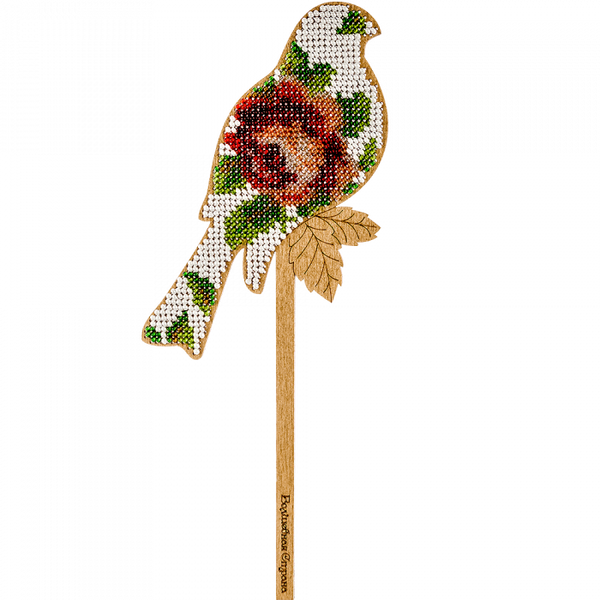 DIY Beaded embroidery on wood kit