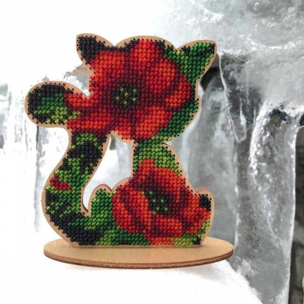 DIY Beaded embroidery on wood kit