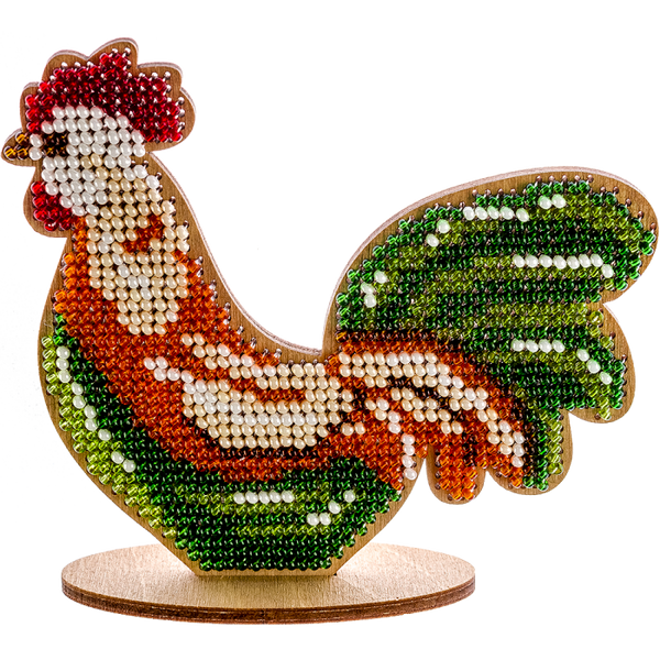 DIY Beaded embroidery on wood kit