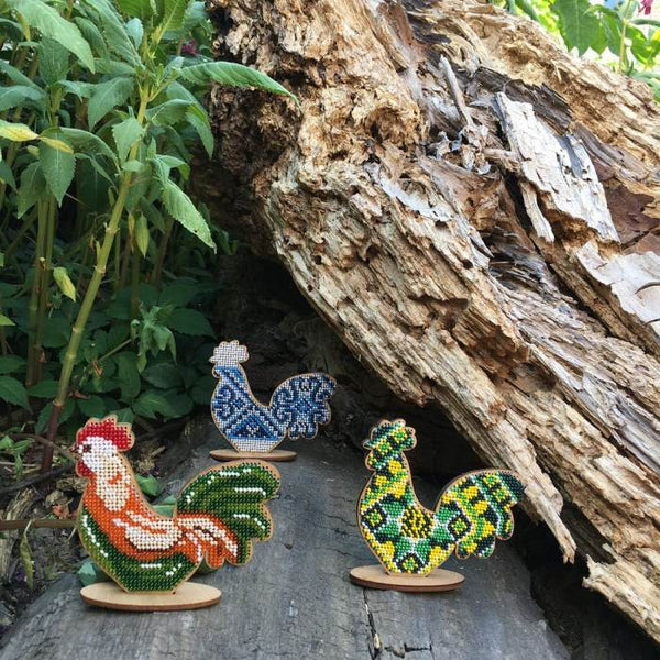 DIY Beaded embroidery on wood kit