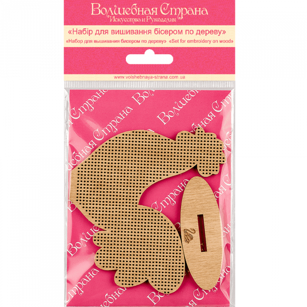 DIY Beaded embroidery on wood kit