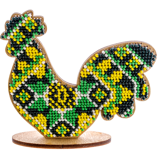 DIY Beaded embroidery on wood kit