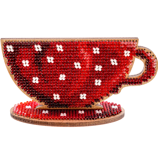 DIY Beaded embroidery on wood kit