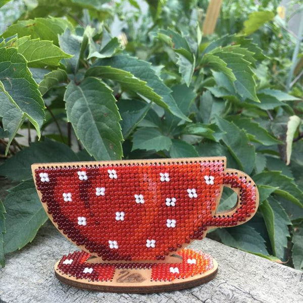 DIY Beaded embroidery on wood kit