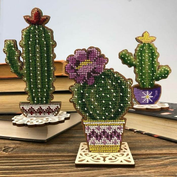 DIY Bead embroidery kit on wood