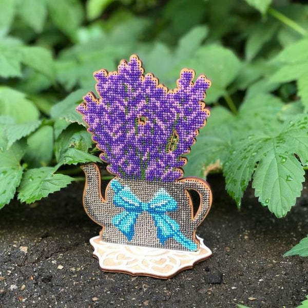 DIY Bead embroidery kit on wood