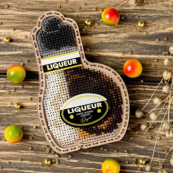 DIY Bead embroidery kit on wood