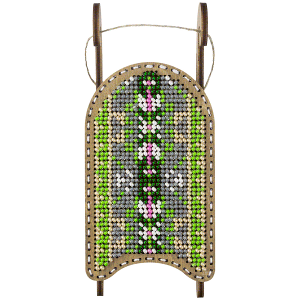 DIY Bead Embroidery on Wood Kit