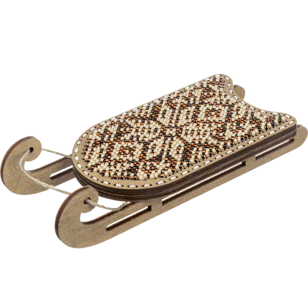 DIY Bead Embroidery on Wood Kit