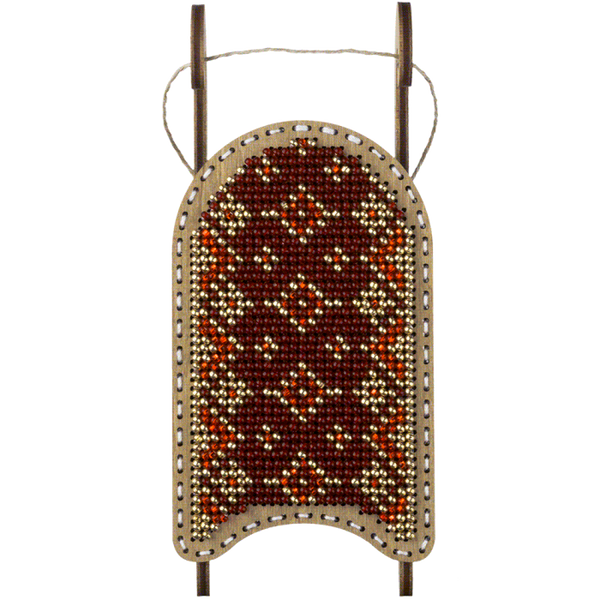 DIY Bead Embroidery on Wood Kit