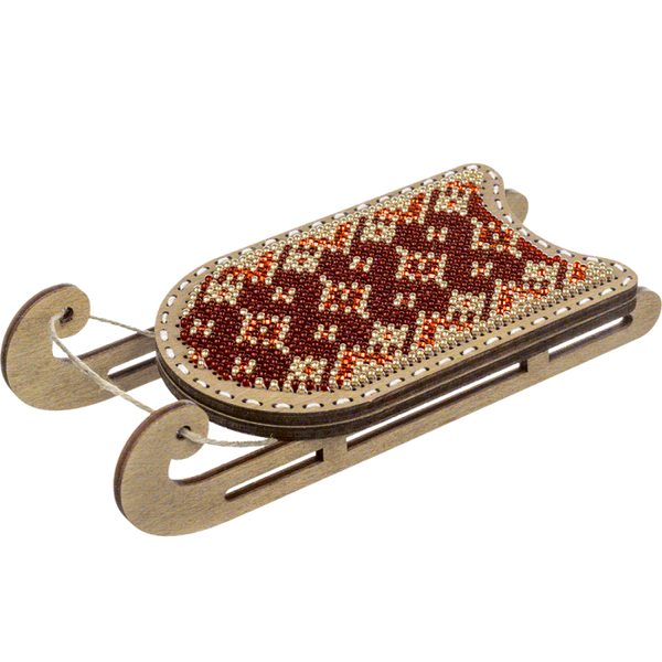 DIY Bead Embroidery on Wood Kit