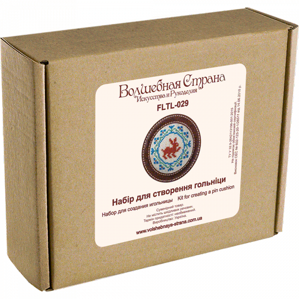 Craft kit for creating a pin cushion