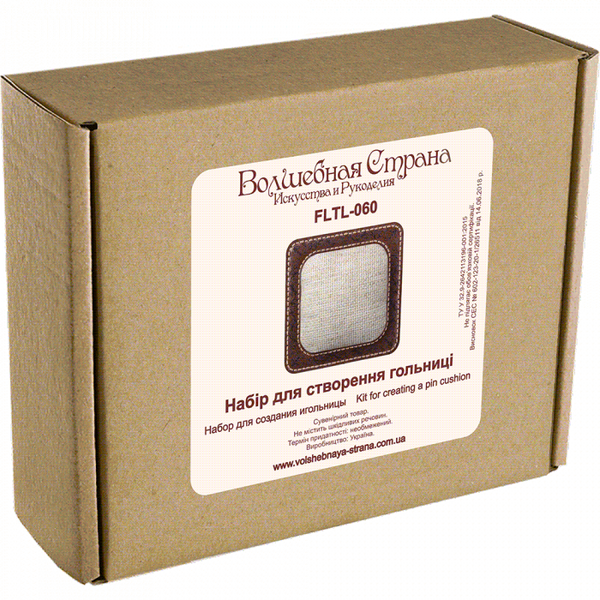 Craft kit for creating a pin cushion