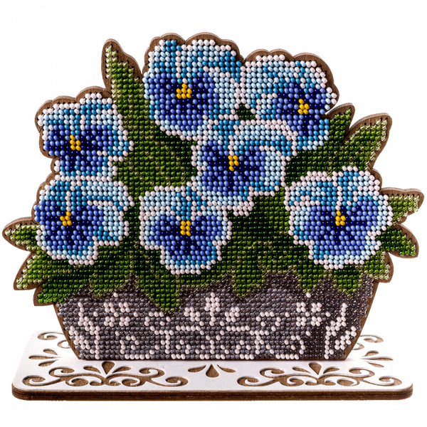 DIY Bead embroidery kit on wood