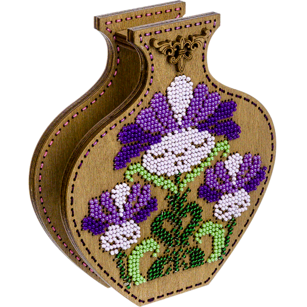 DIY Bead Embroidery on wood kit