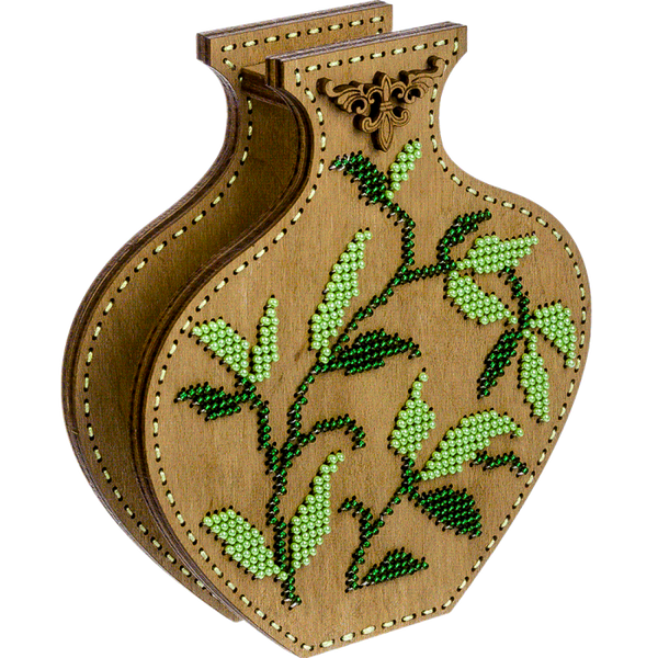 DIY Bead Embroidery on wood kit