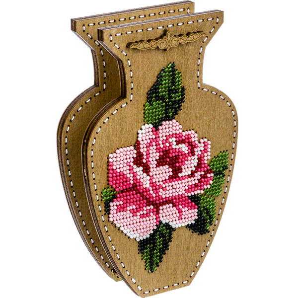 DIY Bead Embroidery on wood kit