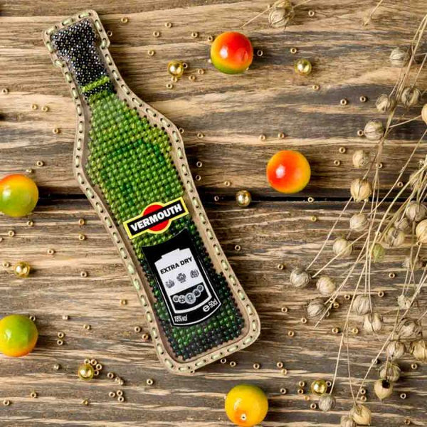 DIY Bead embroidery kit on wood