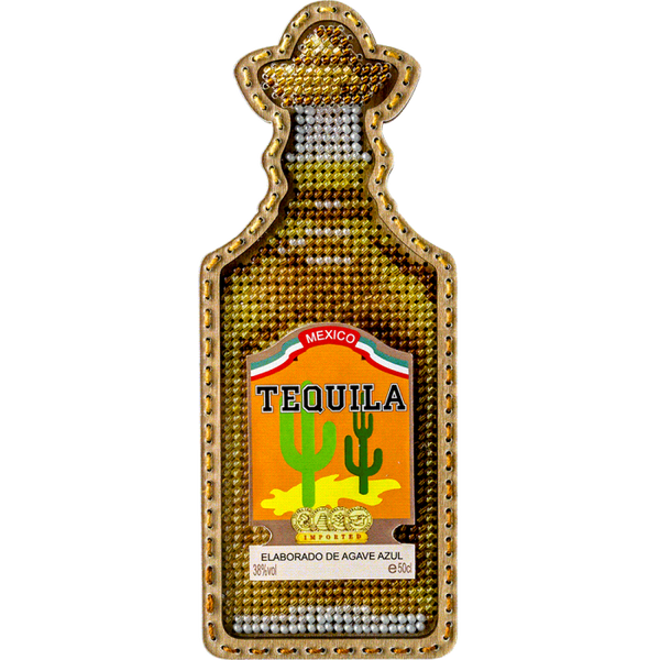 DIY Bead embroidery kit on wood