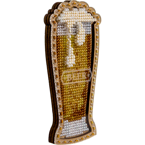 DIY Bead embroidery kit on wood