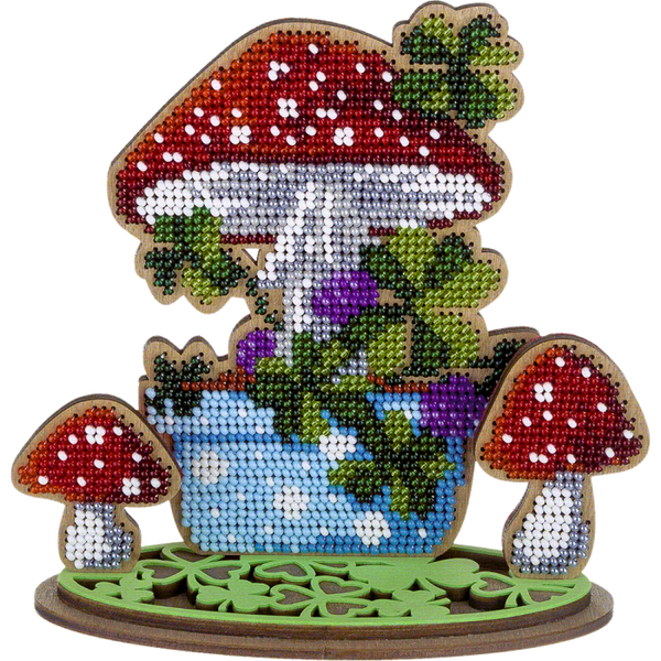 DIY Bead embroidery kit on wood