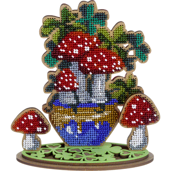 DIY Bead embroidery kit on wood