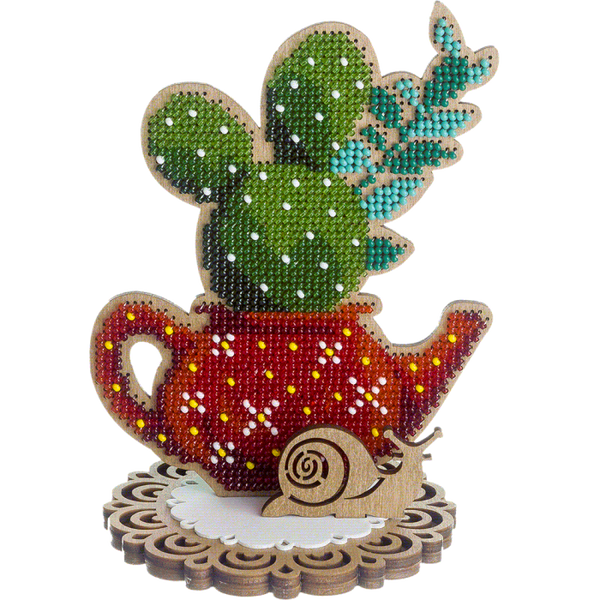 DIY Bead embroidery kit on wood