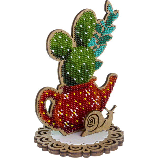 DIY Bead embroidery kit on wood