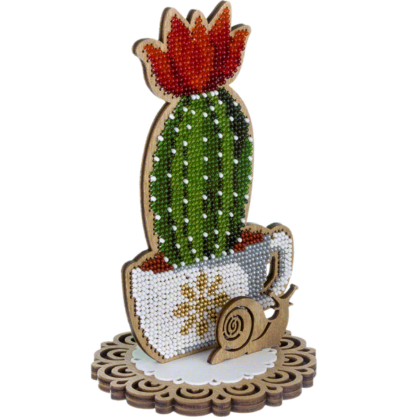 DIY Bead embroidery kit on wood