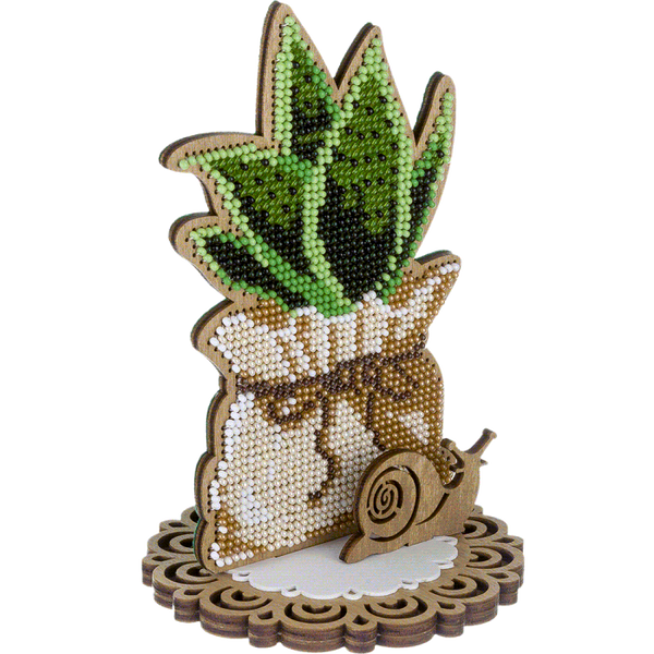 DIY Bead embroidery kit on wood