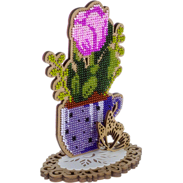 DIY Bead embroidery kit on wood