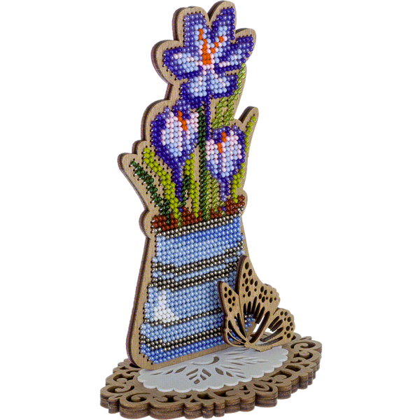 DIY Bead embroidery kit on wood