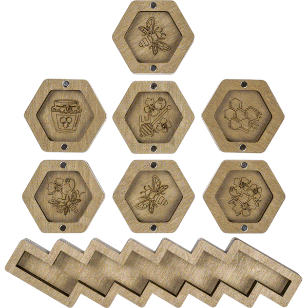 Set of mini bead organizers