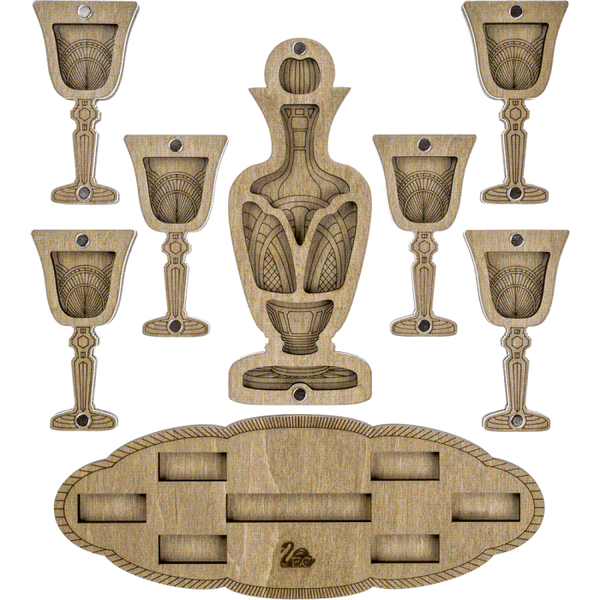 Set of mini bead organizers