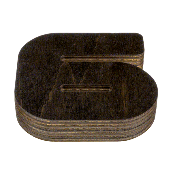 Wood bead organizer with lid