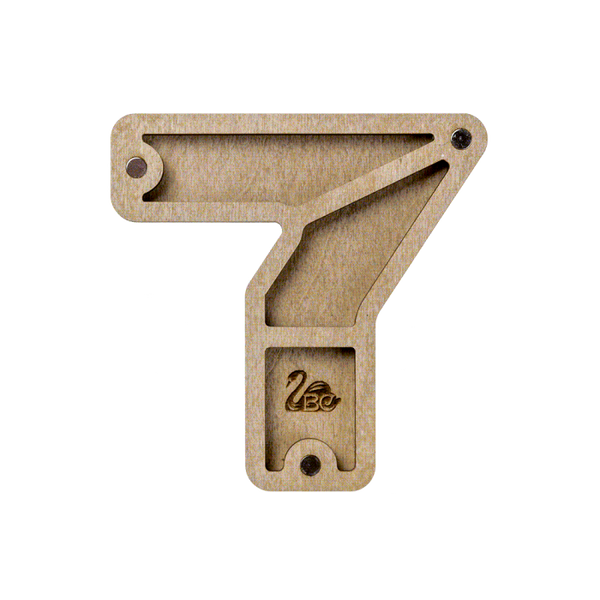 Wood bead organizer with lid