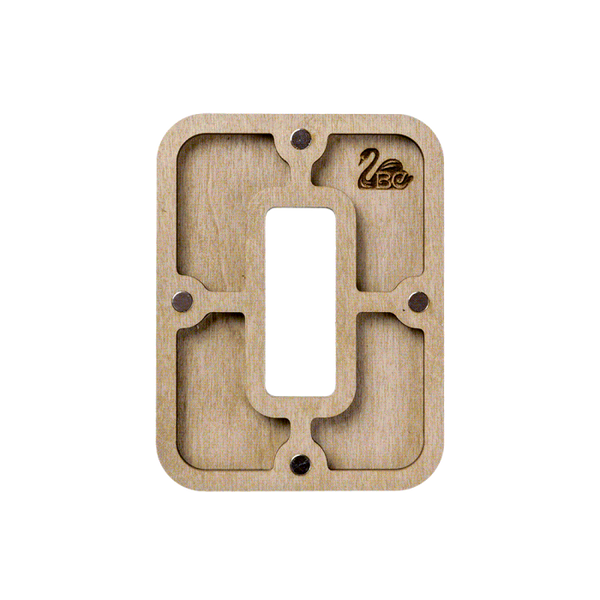 Wood bead organizer with lid