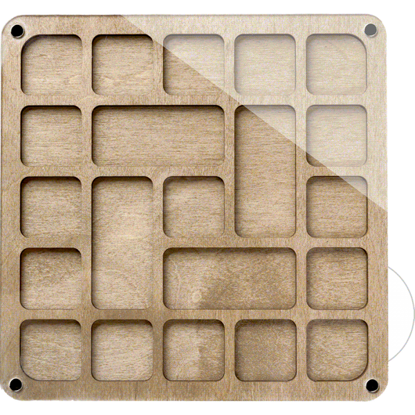 Multilayer bead organizer with transparent lid