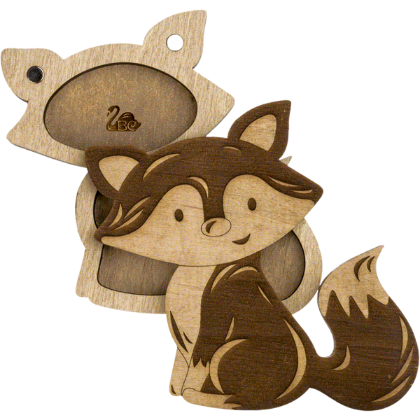 Bead organizer with wooden lid