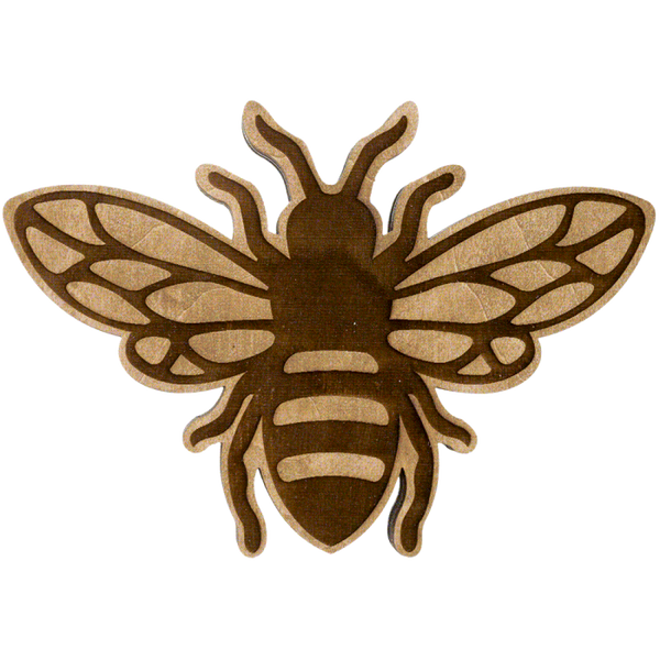 Bead organizer with wooden lid